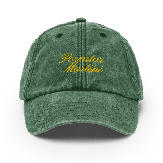 Pornstar Martini Vintage Hat - Vintage Bottle Green - Cocktailored
