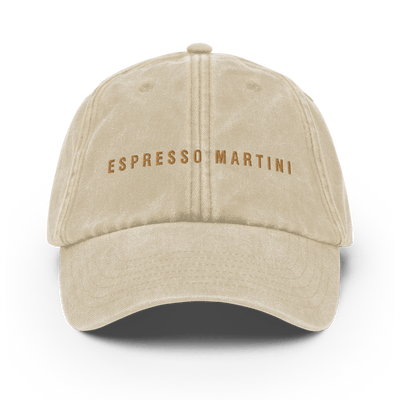 The Espresso Martini Vintage Hat - Vintage Stone - - Cocktailored